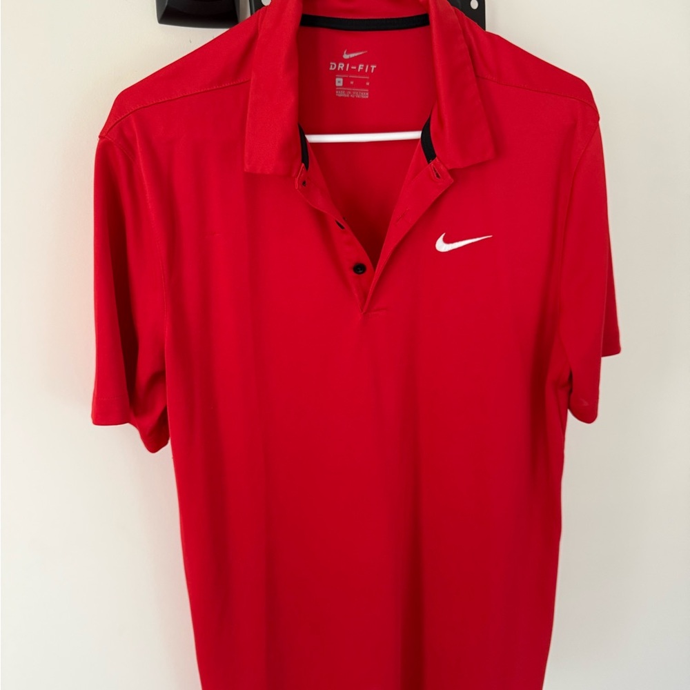 Nike Men's Red Polo Shirt